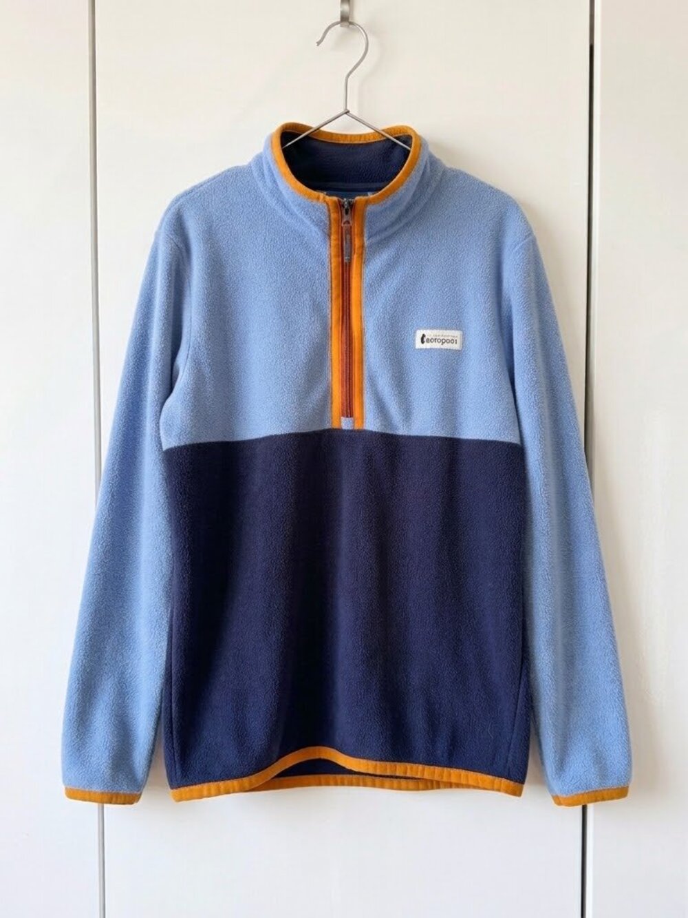 Cotopaxi Teca Fleece Half Zip Pullover Colorblock Blue Navy Sz XS